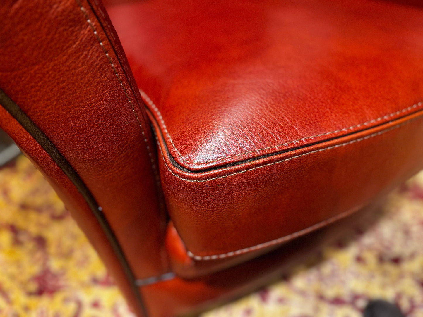 Morris leather armchair