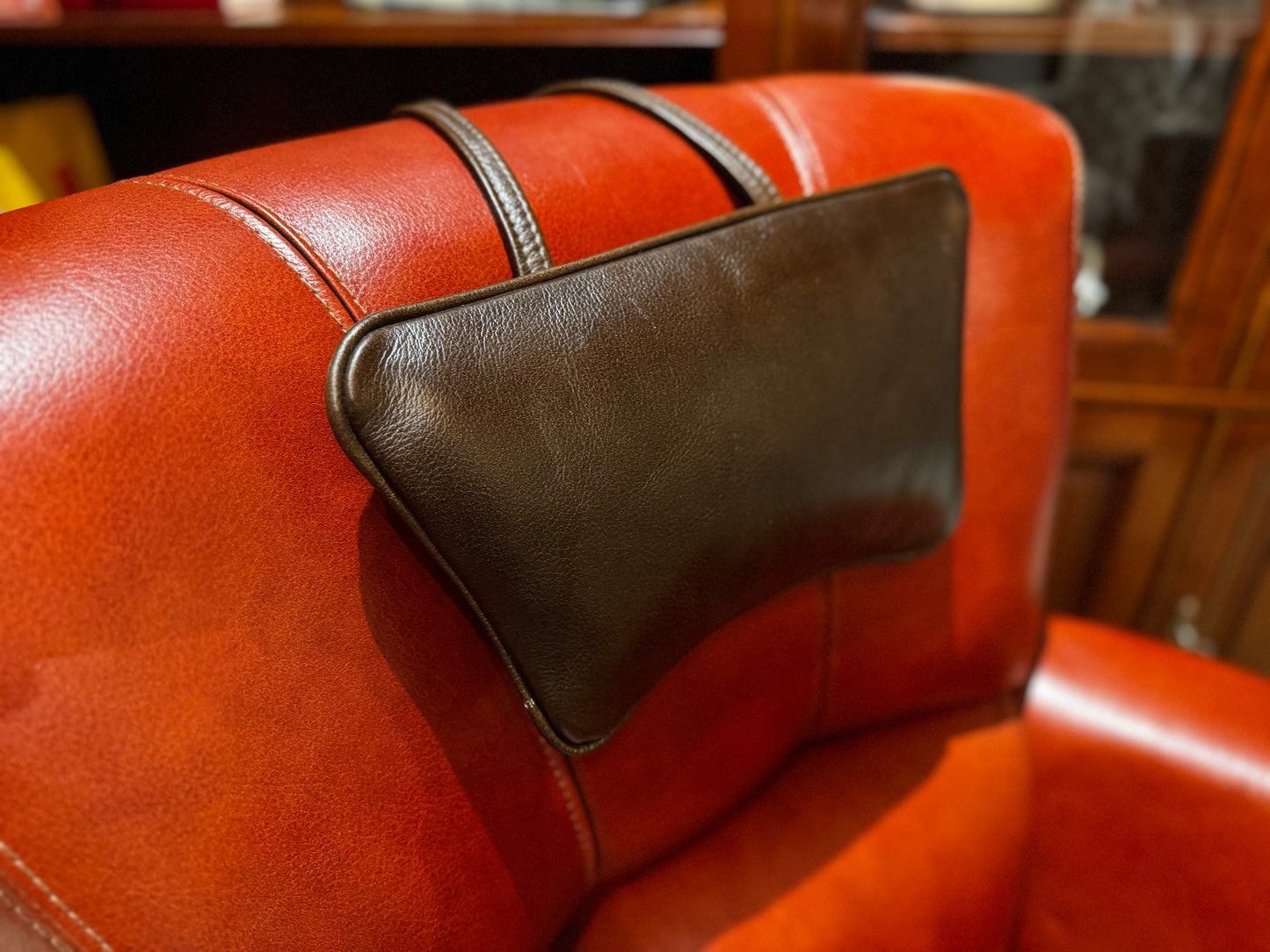 Morris leather armchair