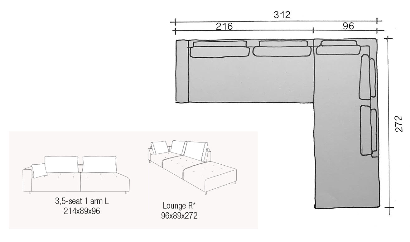 Corner sofa Lazaro